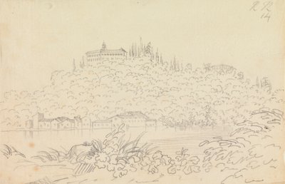 Monte Olivetto kolostor Firenze közelében alkotó: John Robert Cozens