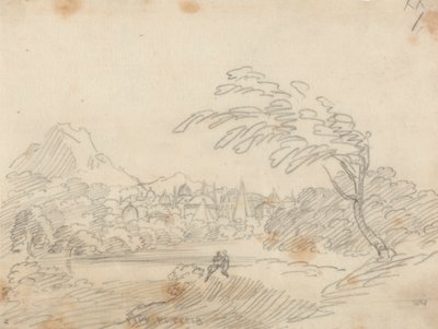 Távoli kilátás egy képzeletbeli városra alkotó: John Robert Cozens