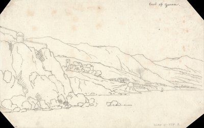 Genovától keletre alkotó: John Robert Cozens