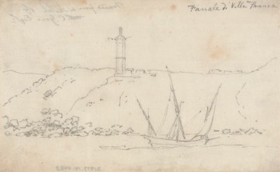 A Villa Franca lámpása alkotó: John Robert Cozens