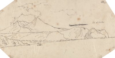 Nisida szigete alkotó: John Robert Cozens