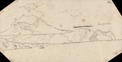 Nisida-sziget alkotó: John Robert Cozens