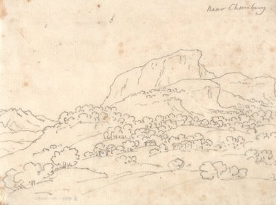 Chamberg közelében alkotó: John Robert Cozens