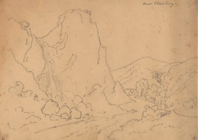 Chambery közelében alkotó: John Robert Cozens