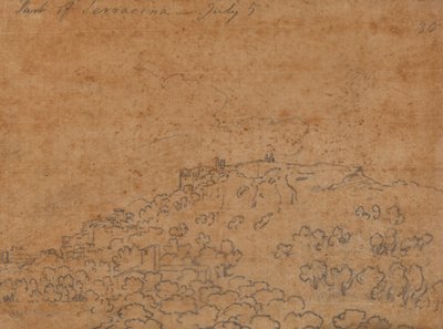 Terracina része, július 5. alkotó: John Robert Cozens