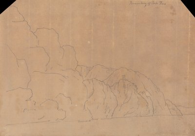 Porto Fino hegyfok alkotó: John Robert Cozens