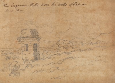 Az Euganeus hegyek alkotó: John Robert Cozens