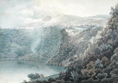 A tó és Nemi városa alkotó: John Robert Cozens