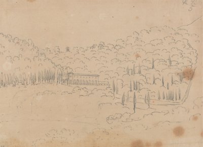Kilátás a villára alkotó: John Robert Cozens