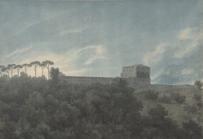Kilátás a Villa Lante-ra a római Janiculumon, 1782-83. alkotó: John Robert Cozens