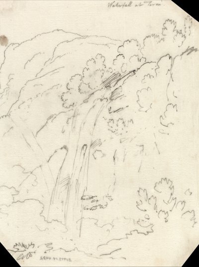 Vízesés Terninél alkotó: John Robert Cozens