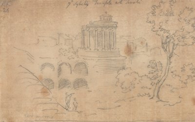 Ye Sybil temploma Tivoliban alkotó: John Robert Cozens