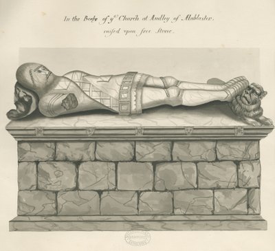Audley Monuments – "Audley Knight": toll- és mosórajz, nd [?19. század] alkotó: John Robert Fernyhough