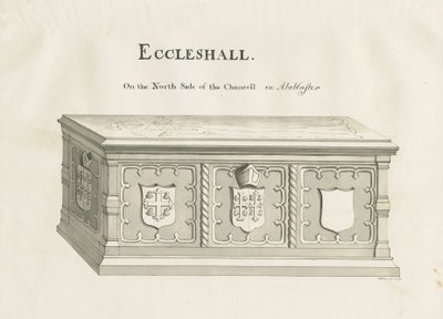 Eccleshall – Sampson püspök sírja: toll- és mosórajz, nd [19. század] (rajz) alkotó: John Robert Fernyhough
