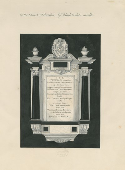 Ingestre – tábla Francesnak (Heselrig) Chetwynd: festészet, és [19. század] (festmény) alkotó: John Robert Fernyhough