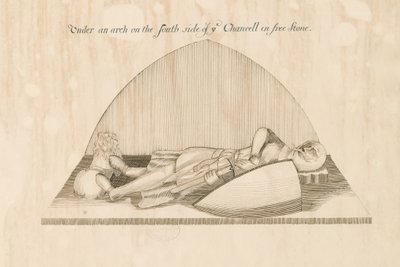 Swynnerton Church – Effigy: toll- és tusrajz, nd [19. század] alkotó: John Robert Fernyhough
