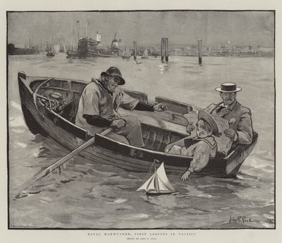 Tengerészeti manőverek, első taktikai leckék alkotó: John Robertson Reid