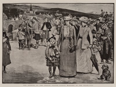 A nyírfajd-szezon megnyitója, Vasárnap reggel a Felvidéken alkotó: John Robertson Reid