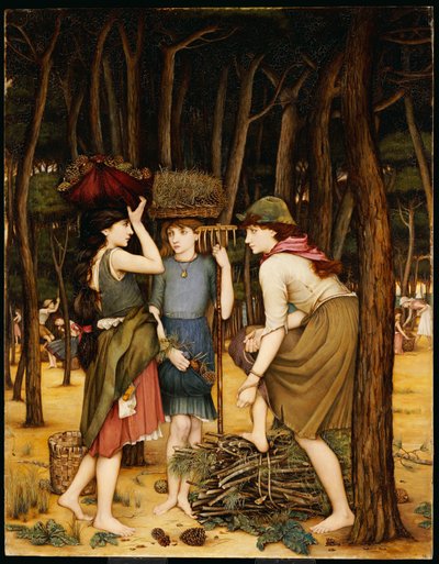 Fenyőerdő Viareggióban alkotó: John Roddam Spencer Stanhope