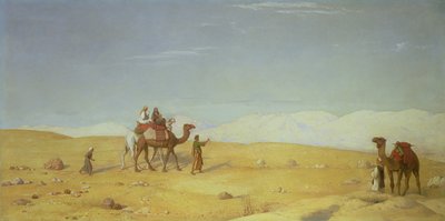 Mózes völgye, a Sínai-sivatagban, 1866 alkotó: John Rogers Herbert