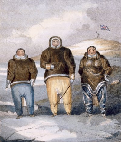 Kawalua, Tiagashu és Adlurak, 1835 alkotó: John Ross