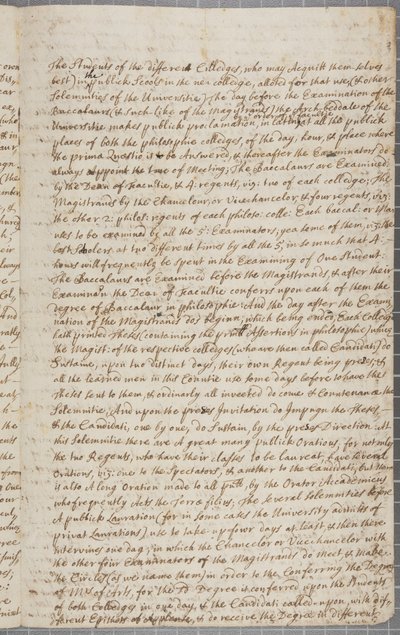 John Row, a St Andrews-i diák levele nagybátyjának 1691-ben alkotó: John Row