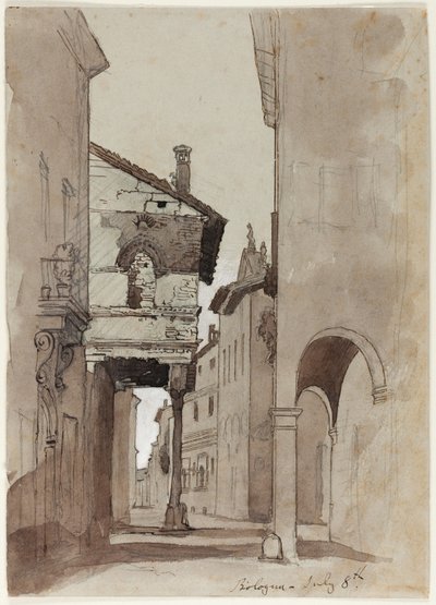 Utca Bolognában alkotó: John Ruskin