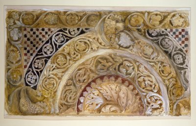 Study of a Panel on the Font of the Baptistery, Pisa alkotó: John Ruskin