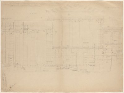 Az Eretheum, Nyugati Elevation [bal fele] alkotó: John Russell Pope