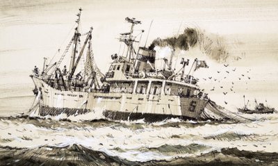Szovjet halászhajó az Északi-tengeren alkotó: John S. Smith