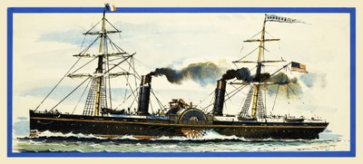 A Vanderbilt amerikai lapátkerekes gőzhajó alkotó: John S. Smith