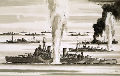 A brit flotta a második világháború alatt Máltára hajózik alkotó: John S. Smith