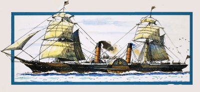 A brit Perzsia evezőlapátos gőzhajó alkotó: John S. Smith