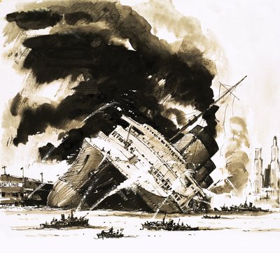 A nagy gőzösök: A hajó, amely a dokkban halt meg. A Normandie alkotó: John S. Smith