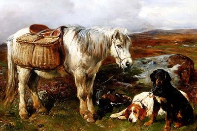 Felvidéki póni kutyákkal alkotó: John Sargent Noble
