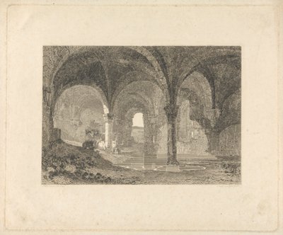 Kripta a Yorkshire-i Kirkstall Abbeyben alkotó: John Scott