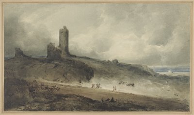 Aberystwyth-kastély (papír nélkül) alkotó: John Sell Cotman
