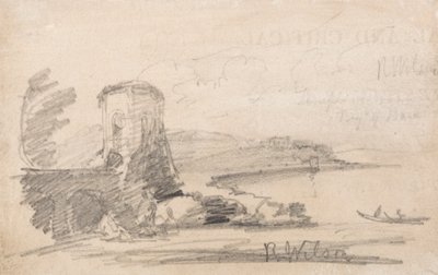 Híd és torony, Richard Wilson nyomán alkotó: John Sell Cotman