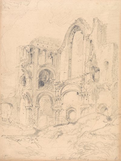 Castle Acre Priory, Norfolk alkotó: John Sell Cotman