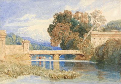 Chateau Navarre, Evreux közelében, Normandiában alkotó: John Sell Cotman