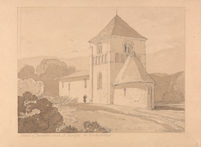 Yainville templom, Saint Georges de Boscherville közelében, Normandiában alkotó: John Sell Cotman