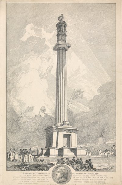 Oszlop Yarmouthban Lord Nelson emlékére alkotó: John Sell Cotman