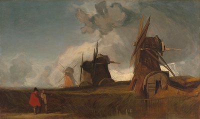 Vízelvezető malmok a Fensben, Croyland, Lincolnshire alkotó: John Sell Cotman