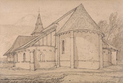 East End of the Abbey Church of St. Paul Rouen, Normandia alkotó: John Sell Cotman