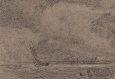 Halászhajó Yarmouthnál alkotó: John Sell Cotman