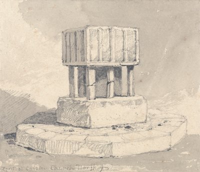 Betűtípus a norfolki Caister templomban alkotó: John Sell Cotman