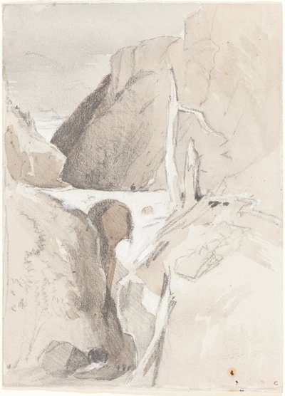 Szurdok fatönkökkel alkotó: John Sell Cotman