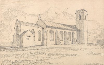 Knapton templom, Norfolk, északkeletről alkotó: John Sell Cotman