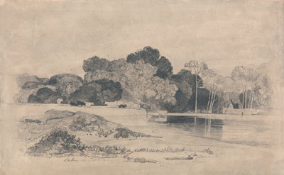 Trentham-i tó, Staffordshire alkotó: John Sell Cotman