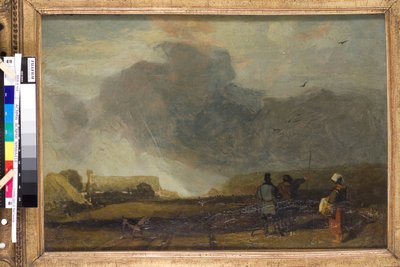 Normandiai táj (olaj, vászon) alkotó: John Sell Cotman
